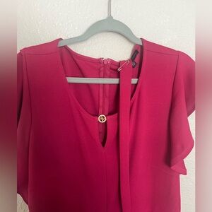 Elegant Burgundy Jumpsuit